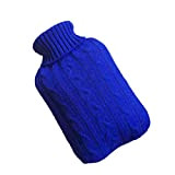 Guangcailun 2000ml Portable Bouteilles d'eau Chaude Couverture tricotée Hiver Chaud Sac à Tricoter Main Chaude Sac d'eau Vêtements Tricot