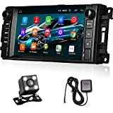 Hikity 7 Pouces Autoradio pour Jeep Wrangler JK Dodge Ram Challenger, Android 2 Din Écran Tactile Poste Radio Voiture GPS ...