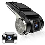 Hikity Camera Dash Voiture HD Mini DVR Enregistreur Caméra de Voiture Angle de Vision de 170 °, G-capteur, GPS Intelligent ...