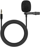 Hikity Radio 3,5mm Microphone Externe pour Voiture Microphone Externe de 3,5 mm Compatible pour autoradio, Radio, autoradio, DVD de Voiture, ...