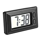 Horloge numérique à cristaux liquides - Horloge de véhicule ultra-mince Horloge électronique MiniTable avec tableau de bord de voiture Horloge ...