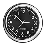 Horloge pour Voiture, Autocollant Rond d'horloge analogique de Quartz de Tableau de Bord de Voiture, Mini horloges Lumineuses de Quartz ...