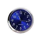 Horloge Voiture Autocollante, 1,57'' Mini Horloge Voiture Tableau de Bord Horloge de Tableau de Bord Poche pour Décoration Intérieure de ...