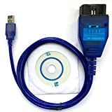 Hr-tool ®KKL 409.1 Interrupteur USB Interface de diagnostic OBD Compatible Lecteur de codes à problèmes Fiatecuscan Multiecuscan