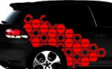 HR-WERBEDESIGN Hexagon Pixel Cyber Camouflage XmL Autocollants muraux pour Voiture