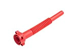 hünersdorff Tube d'écoulement Premium-Plus, essence, flexible, pour bidon de carburant/double bidon + FuelFriend, avec écrou rouge, rouge