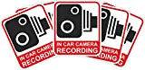 INDIGOS UG Lot de 20 autocollants Rouge/noir pour caméra Dash Cam Dashcam 29 x 25 mm Découpe JDM/Die Cut CCTV, ...