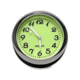 iTimo Horloge à Quartz Lumineuse pour Voiture, Mini hygromètre thermomètre, 3 modèles, pour décoration Automobile (Horloge)