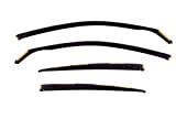 J&J AUTOMOTIVE | Deflecteurs d'air déflecteurs de Vent Compatible avec Nissan Navara D40 4 Portes 2005-2015 4 pièces