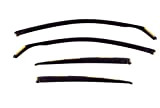 J&J AUTOMOTIVE | Deflecteurs d'air déflecteurs de Vent Compatible avec Peugeot 208 5 Portes 2012-2019 4 pièces