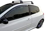 J&J AUTOMOTIVE | Deflecteurs d'air Déflecteurs de Vent Compatible avec Renault Clio III 3 Portes 2005-2012 2pcs