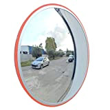 JCM-45i Miroir convexe de la circulation, incassable, diamètre 45cm, pour la sécurité routière et de la sécurité du magasin avec ...