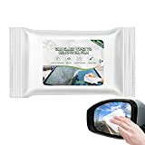 Jikiaci Window Cleaner  Brush  Wipes | 10pcs Car Windshield Oil Film Remover |Long Handle Car Cleaning Accessories for Car Front, Sunroof Glass, Auto ...