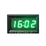 JOYKK 12V / 24V Voiture Moto Accessoire Tableau de Bord Affichage numérique Horloge - Vert