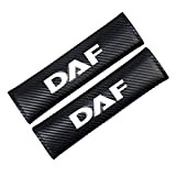 JTAccord Épaule de Coussin de Ceinture de sécurité en Tissu de Fibre de Carbone Noir pour Camion DAF Car XF ...