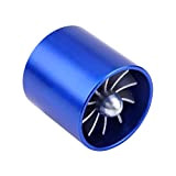 Keenso 2.2"/ 55mm Voiture En Alliage D'aluminium Admission D'air Turbonator Simple Ventilateur Turbine Super Chargeur Essence De Carburant Économiseur Turbo ...