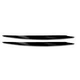 Keenso Paire de Couvre-sourcils de Phare,Couverture de Garniture de Paupière de Sourcil de Phare en Plastique ABS(Black)
