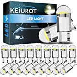 Keiurot T10 501 Ampoules LED W5W 194 168 2825 Wedge Led Ampoules De Voiture Blanc Dôme Intérieur Carte Porte Lumière ...