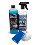 Kit d'économie de nettoyage | Décontaminant de carrosserie | Dégraissant carrosserie | Clay Lube lubrifiant | Pastille décontaminant Clay Bar