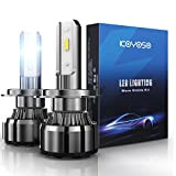 KOYOSO Ampoules H7 LED Voitures, 80W 16000LM LED Phare Kit de Conversion, 6000K Blanc