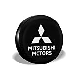 Ksiwre Couvre Pneu De Secours,Polyester Spare Tire Wheel Cover Car Truck SUV Camper 14" 15" 16" 17" Mitsubishi Motors Logo