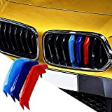 KUNGKIC Lot de 3 bandes de garniture de grille avant de couleur M compatibles avec BMW 2018-2022 X2 F39 Accessoires ...