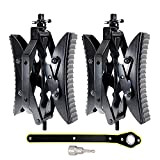 leadstand Lot de 2 paires de ciseaux stabilisateurs de cale de roue pour camping-car et pneus de remorque