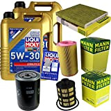 Liqui Moly Kit de filtres 10 litres d'huile moteur Longlife III 5W-30 MANN-FILTER Filtre d'habitacle Filtre à carburant Filtre à ...