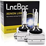 LncBoc D1S HID Xénon 35W 6000K Ampoule de Remplacement Kit Cool Blanc 3200LM 12V Lampe de Conversion de Phare de ...