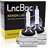 LncBoc D1S HID Xénon 35W 8000K Ampoule de Remplacement Kit bleue 3200LM 12V Lampe de Conversion de Phare de Voiture ...