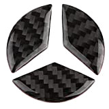 Logo du volant, Logo compatible en fibre de carbone, pour Benz Accessoires Pièces Emblème Badge Autocollants Couvre Décorations Intérieures C ...