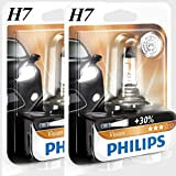 Lot de 2 ampoules Philips H7 Vision - + 30 % de lumière - Lampe halogène - 12972PRB1