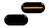 Lot de 2 clignotants latéraux à LED - Noir - Talento Vivaro Clio Kangoo Rapid Laguna Megane Twingo Primastar Duster ...