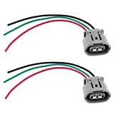 Lot de 2 connecteurs d'alternateur 3 broches de rechange 6189-0443 Compatible avec Toyota Compatible avec les fiches d'alternateur Lexus 3 ...