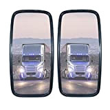 Lot de 2 rétroviseurs universels pour camion, camionnette ou bus - Dimensions : 36 x 18 cm.