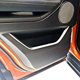 Lot de 4 garnitures argent mat chromé - En plastique ABS - Accessoires pour porte de voiture - Pour Range Rover ...