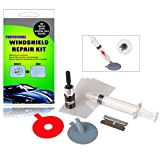 LQMILK Kit de réparation de Pare-Brise, Windscreen Windshield Repair Tool Set DIY Car Kit Wind Glass, with Windshield Repair Resin ...