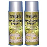 Ludwig Lacke Spray imperméabilisant - Pour toit de voiture, tente, auvent, chaussures - 2 x 400 ml