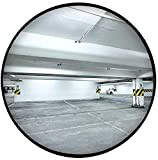 LYP Miroirs de sécurité Miroir de Circulation Round Convex Miroir sphérique, en Plastique Noir Grand-Angle Parking Garage Voiture Blind Spot ...