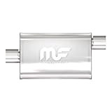 Magnaflow 11225 Satin Stainless Steel 2.25 Oval Muffler by Magnaflow