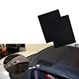 MAVURA Carparts CABRIO FIX Kit de réparation de toiture pour capote autocollante toutes les marques Noir [lot de 2]