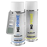 MG PRIME Peinture Voiture Bombes aérosols pour Smart C59L / EAI Glance Grey Metallic Basislack Klarlack Spraydose 400ml