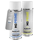 MG PRIME Peinture Voiture Bombes aérosols pour Smart EAI / CC8L Dark Grey Metallic Matt/Titania Grey Metallic Mat Basislack Klarlack ...