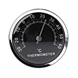 Mini thermomètre de voiture 58 mm - Affichage mécanique analogique de la température avec autocollant en pâte