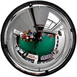 Miroir de Circulation extérieur Miroir sphérique Miroir Semi-Convexe à Grand Angle Miroir antivol de supermarché, pour Route Aveugle,60cm (120cm)