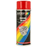 MOTIP 04091 Peinture pour moteur/silencieux, Rouge, 400 ml