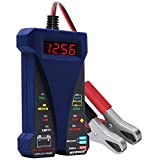MOTOPOWER MP0514B Testeur de Batterie numérique Voltmètre et alternateur 12 V avec écran LCD et indicateur LED, Peinture Caoutchouc Bleu, ...
