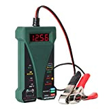 MOTOPOWER MP0514E Testeur de Batterie numérique 12 V Voltmètre alternateur Système de Charge Analyseur avec écran LCD et indicateur LED
