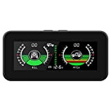 MR CARTOOL M50 GPS Inclinomètre Numérique Compteur de Vitesse HUD de Voiture Compteur de Pente avec Alarme de Survitesse Boussole ...