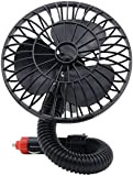 MUSITE Fan Auto Accessoires d'été 5 Pouces Inline Voiture électrique Utilisation du Ventilateur d'air de Voiture circulateurs Ventilateur for Portable ...